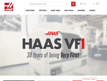 Tablet Screenshot of haascnc.com